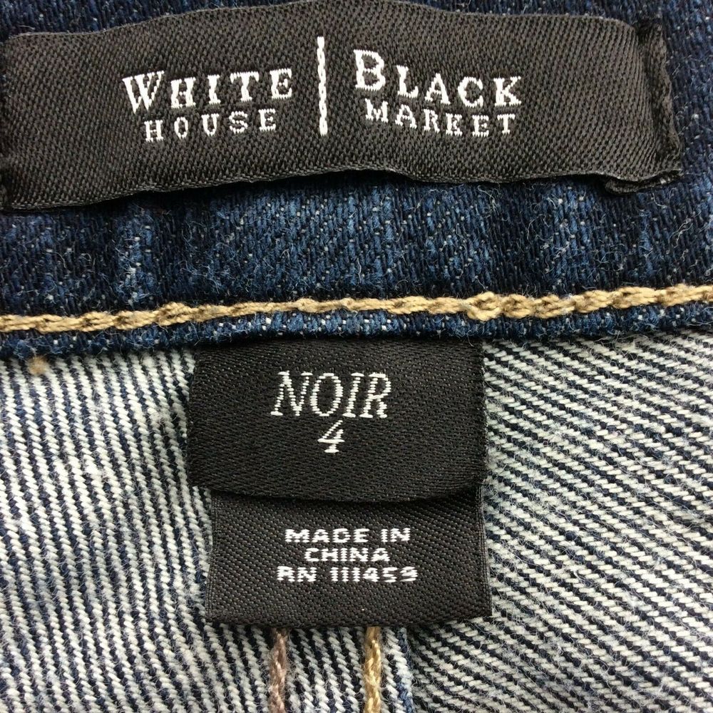 White House Black Market Womens Jeans Ankle Noir 4 - Picture 7 of 8